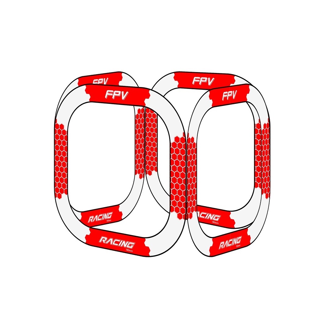 Drone Racing Flag - 780mm FPV 레이싱 게이트(베이스 없음) -