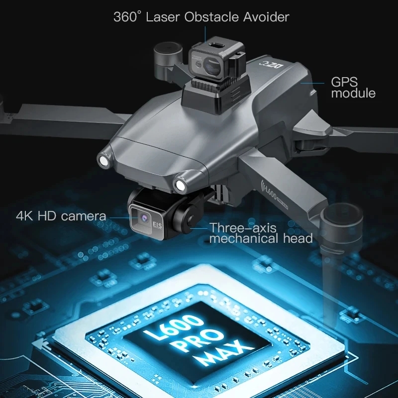 L600 PRO MAX GPS 드론 전문 4K 3축 P - Drone Racing Camera 리뷰 및 가격